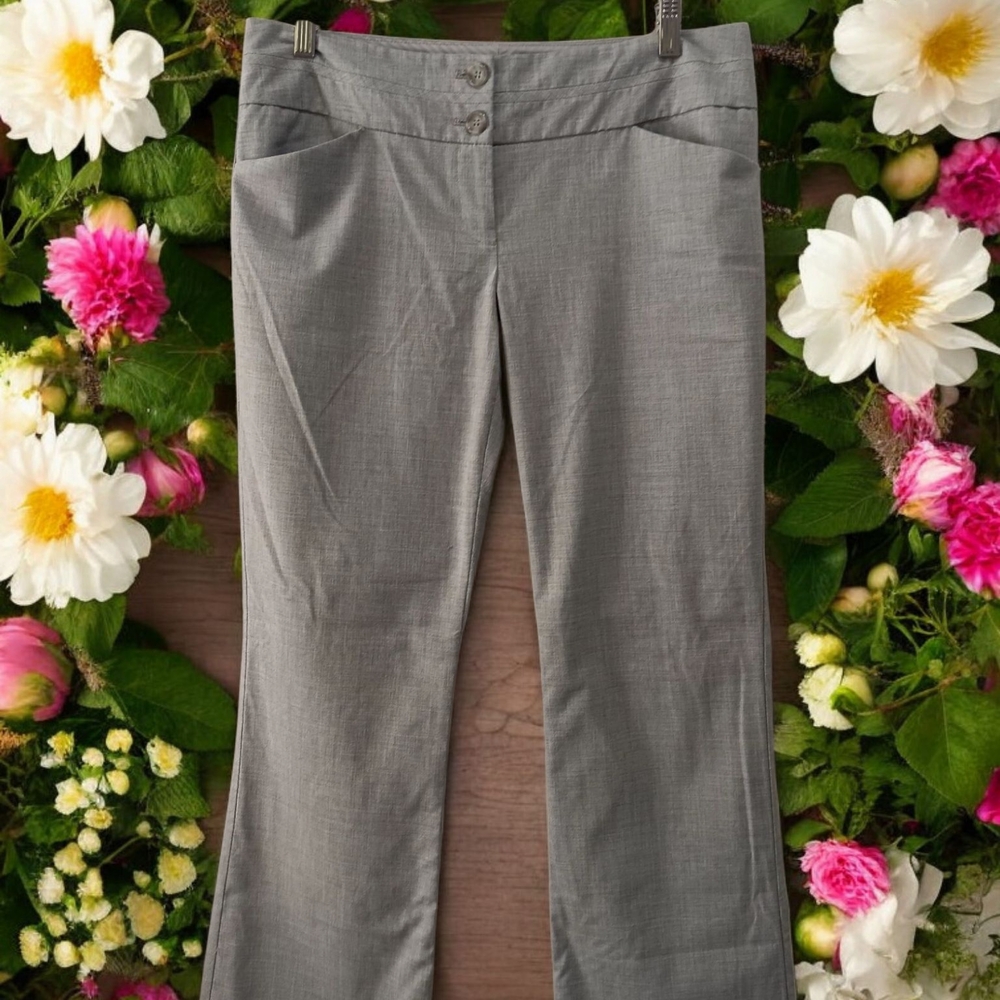 The Limited Gray Straight Leg Pants Professional Style
